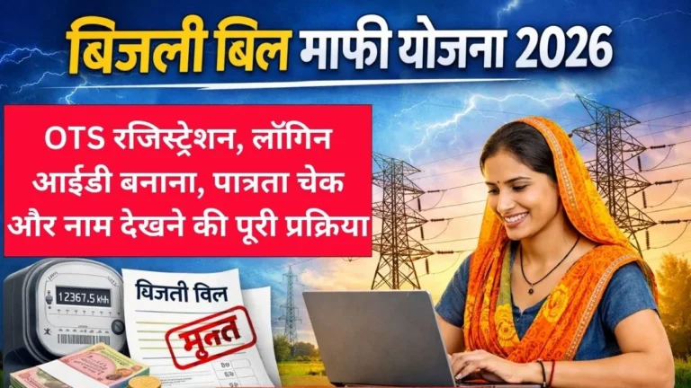 Bijli Bill Mafi Yojana 2026 : आवेदन, लॉगिन और OTS रजिस्ट्रेशन की पूरी जानकारी, यहाँ देखें