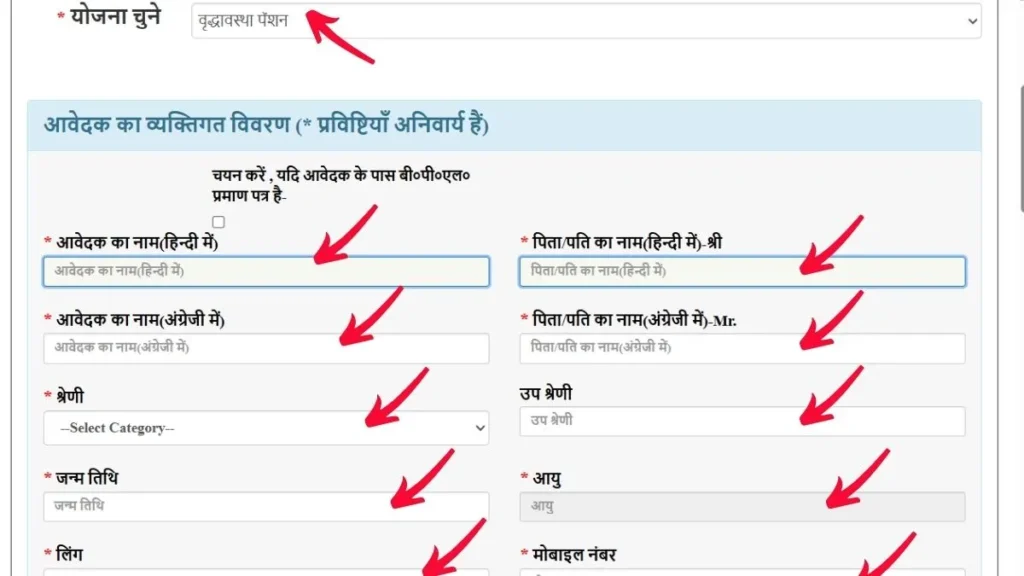 इसके बाद आपको पेंशन योजना वाले बटन पर क्लिक करना है |